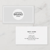 Logo personnalisé Carte de visite professionnel gr (Devant / Derrière)