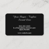 Logo personnalisé Cartes de visite de la société (Dos)