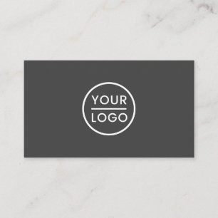 Logo personnalisé cartes de visite - moderne, gri
