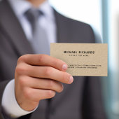 Logo personnalisé cartes de visite papier Kraft