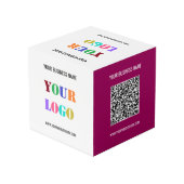 Logo personnalisé Code QR Code Modèle de cube prom (Angle arrière)
