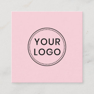 Logo personnalisé, couleur, cartes de visite carré