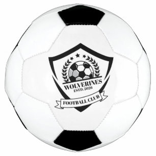 Logo personnalisé de club de football moderne noir