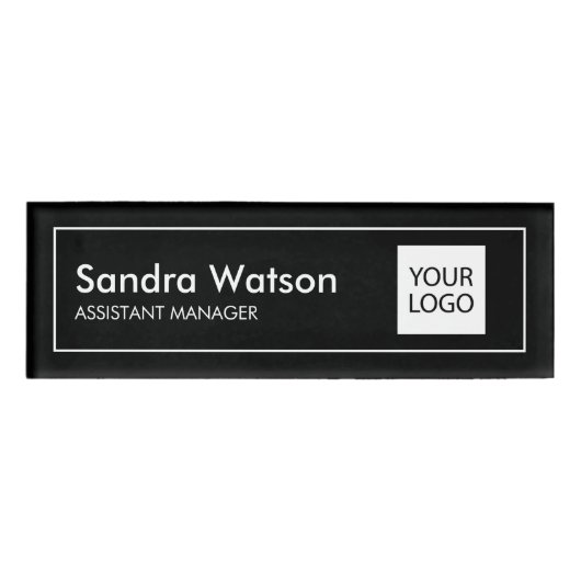 Logo Personnalisé de l'aimant de badge | Personnel (Devant)