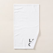 Logo personnalisé de l'entreprise ou de l'entrepri (Serviette à main)