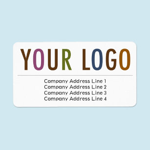 Logo personnalisé des étiquettes d'adresse de reto