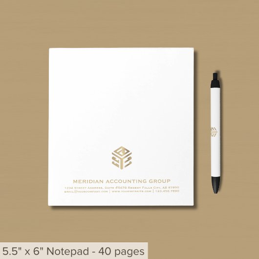 Logo personnalisé du Bloc-notes d'entreprise simpl