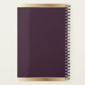 Logo personnalisé Elegant Bourgogne Rouge Or (Dos)