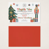 Logo personnalisé Ensembles de Mercis de Noël (Devant & derrière)