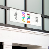 Logo personnalisé et Bannière promotionnelle texte (Bâtiment extérieur)