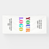 Logo personnalisé et Bannière promotionnelle texte (Horizontal)