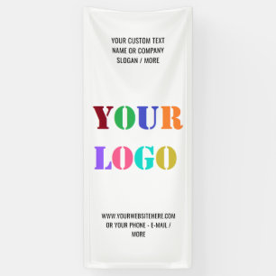 Logo personnalisé et Bannière promotionnelle texte
