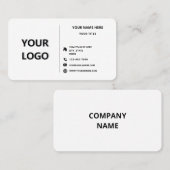 Logo personnalisé et Carte de visite professionnel (Devant / Derrière)