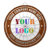 Logo personnalisé et Cible de flechettes de texte (Devant)