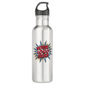 Logo personnalisé et code QR télécharger bouteille (Devant)