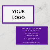 Logo personnalisé et couleurs Carte de visite prof (Devant / Derrière)