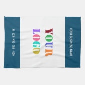 Logo personnalisé et serviette de cuisine texte -  (Horizontal)