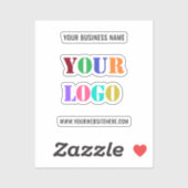 Logo personnalisé et Sticker commercial promotionn (Feuille)