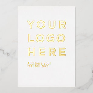 Logo personnalisé et texte carte d'invitation en p
