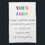 Logo personnalisé et texte promotionnel serviette<br><div class="desc">Logo personnalisé et texte promotionnel Entreprise personnalisée - Ajouter votre logo / image et texte / information - Redimensionner et déplacer ou supprimer et ajouter des éléments / texte avec outil de personnalisation. Choisissez / ajoutez vos couleurs préférées d'arrière - plan et de texte !</div>
