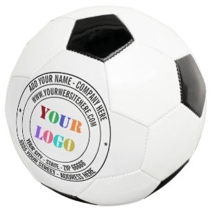 Logo personnalisé et texte promotionnel Soccer Bal