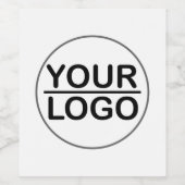 Logo personnalisé Étiquette de vin d'entreprise (Étiquettes simples)