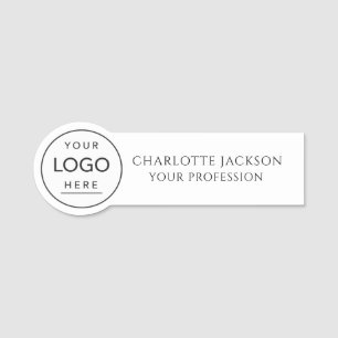 Logo personnalisé Étiquette d'employé magnétique o