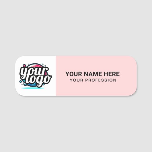 Logo personnalisé Étiquette d'identification emplo (Devant)
