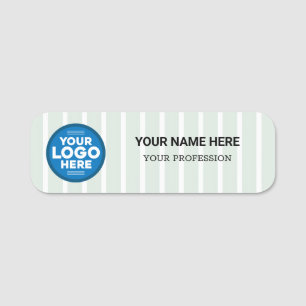 Logo personnalisé Étiquette nominative employé mag