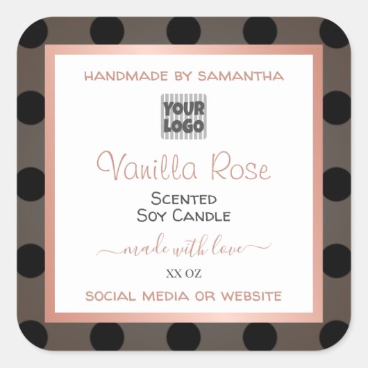 Logo personnalisé Étiquette pour l'emballage des p (Devant)