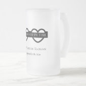 Logo Personnalisé Froid Bière Mug (Devant droit)