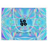 Logo Personnalisé Iridescente Grand Papier Sac d'a (Devant)