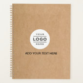 Logo Personnalisé Kraft Couverture Spirale (Devant)