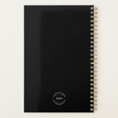 Logo personnalisé minimaliste simple en noir (Dos)