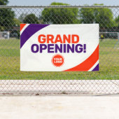 logo personnalisé modèle grand ouverture bannière  (En situation)