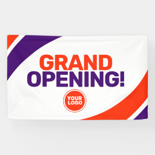 logo personnalisé modèle grand ouverture bannière