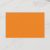 Logo personnalisé moderne & Carte de visite orange (Dos)