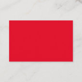 Logo personnalisé moderne & Carte de visite rouge (Dos)