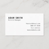 Logo personnalisé moderne et Carte de visite de co (Dos)