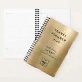 Logo personnalisé Monogramme Gold Travel (Devant avec enveloppe)