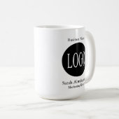 Logo personnalisé noir et blanc Mug Mug Mug (Devant droit)