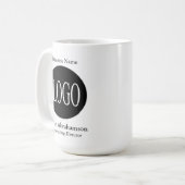 Logo personnalisé noir et blanc Mug Mug Mug (Devant gauche)