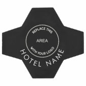 Logo personnalisé Nom de l'hôtel Blanc noir ou n'i (Plat)