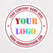 Logo Personnalisé Nom Site Web Timer Étiquettes Vo (Design 2)