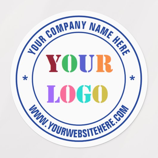 Logo Personnalisé Nom Site Web Timer Étiquettes Vo (Design 1)