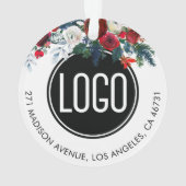 Logo personnalisé - Ornement de Noël (dos)