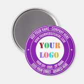 Logo personnalisé ou aimant photo et texte - Vos c (Recto/Verso)