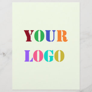 Logo personnalisé ou photo Modèle de prospectus pr