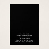 Logo personnalisé parties scintillant argent carte (Dos)