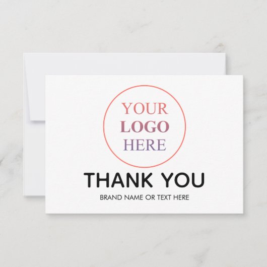 Logo personnalisé - Pas de Merci de commande minim (Devant)